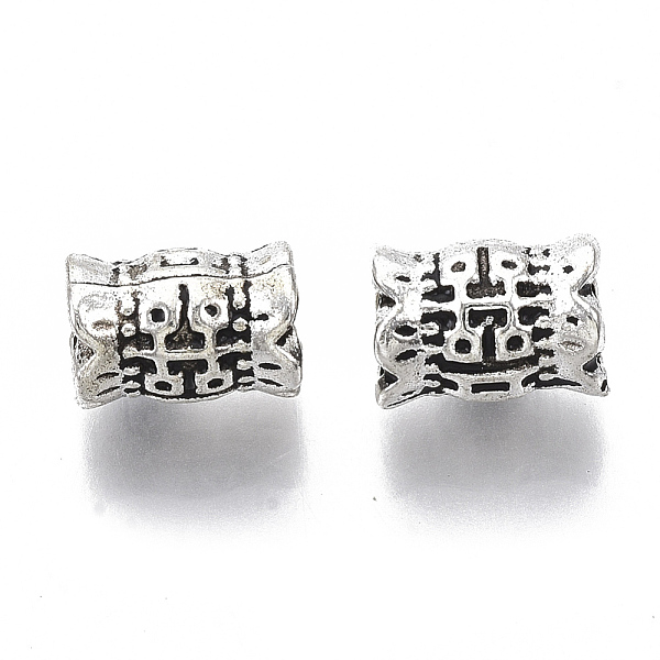 PandaHall Tibetan Style Alloy Beads, Cadmium Free & Lead Free, Column with Chinese Character, Antique Silver, 6x8mm, Hole: 3mm, about...
PandaHall Tibetan Style Alloy Beads, Cadmium Free & Lead Free, Column with Chinese Character, Antique Silver, 6x8mm, Hole: 3mm, about...