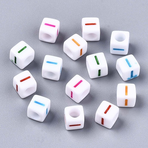 PandaHall Acrylic Beads, Horizontal Hole, Cube with Mixed Color Letter, Letter.I, 6x6x6mm, Hole: 3mm, about 2600pcs/500g Acrylic Letter I..., Multicolor
PandaHall Acrylic Beads, Horizontal Hole, Cube with Mixed Color Letter, Letter.I, 6x6x6mm, Hole: 3mm, about 2600pcs/500g Acrylic Letter I..., Multicolor