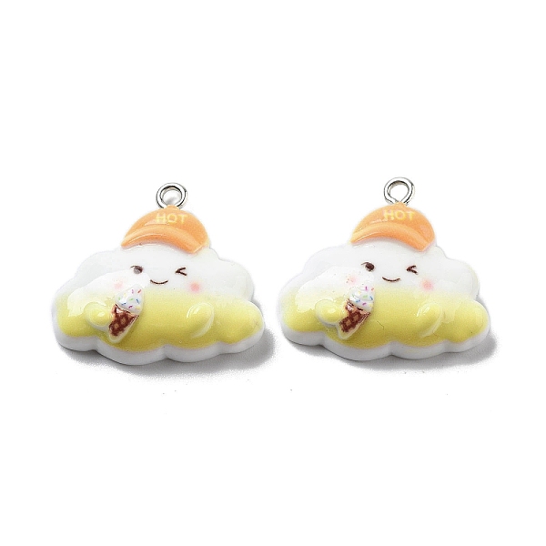 PandaHall Weather Theme Opaque Resin Pendants, Cloud Charms with Cap, Yellow, 23x25x6.5mm, Hole: 2mm Resin Cloud Yellow
PandaHall Weather Theme Opaque Resin Pendants, Cloud Charms with Cap, Yellow, 23x25x6.5mm, Hole: 2mm Resin Cloud Yellow
