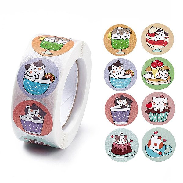 PandaHall 8 Patterns Paper Cartoon Sticker Rolls, Round Dot Decals for DIY Scrapbooking, Craft, Cat Pattern, Mixed Color, 25mm, 500pcs/roll..., Multicolor
PandaHall 8 Patterns Paper Cartoon Sticker Rolls, Round Dot Decals for DIY Scrapbooking, Craft, Cat Pattern, Mixed Color, 25mm, 500pcs/roll..., Multicolor