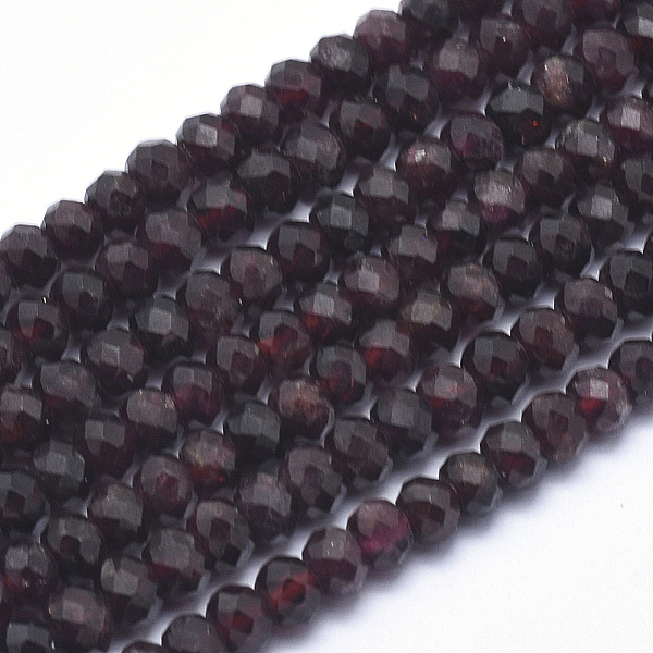 PandaHall Natural Garnet Beads Strands, Rondelle, Faceted, 5x3mm, Hole: 1mm, about 102pcs/strand, 15.3 inch Garnet Rondelle
PandaHall Natural Garnet Beads Strands, Rondelle, Faceted, 5x3mm, Hole: 1mm, about 102pcs/strand, 15.3 inch Garnet Rondelle