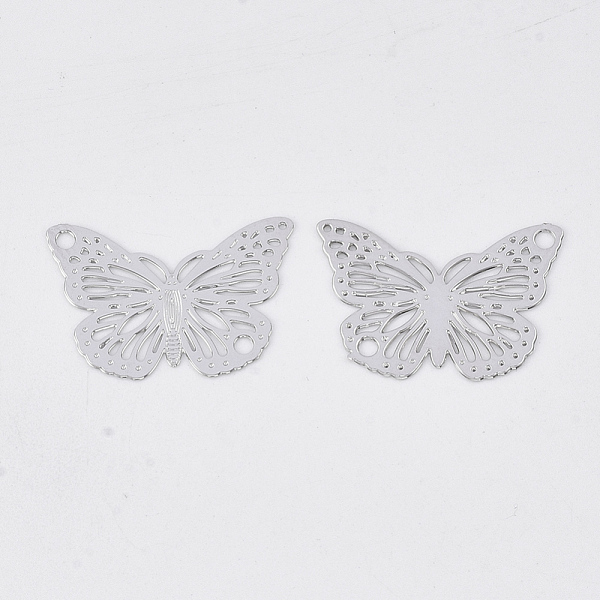 PandaHall Brass Links connectors, Etched Metal Embellishments, Long-Lasting Plated, Butterfly, Platinum, 13x19x0.3mm, Hole: 1.4mm Brass...
PandaHall Brass Links connectors, Etched Metal Embellishments, Long-Lasting Plated, Butterfly, Platinum, 13x19x0.3mm, Hole: 1.4mm Brass...