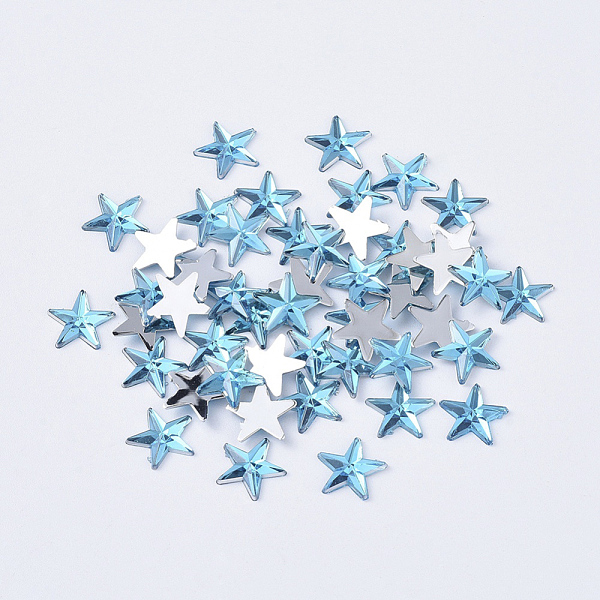 PandaHall Acrylic Rhinestone Flat Back Cabochons, Back Plated, Faceted, Star, Deep Sky Blue, 10x1.5mm Acrylic Rhinestone Star Blue
PandaHall Acrylic Rhinestone Flat Back Cabochons, Back Plated, Faceted, Star, Deep Sky Blue, 10x1.5mm Acrylic Rhinestone Star Blue