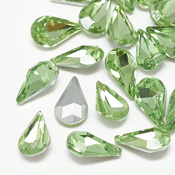 PandaHall Pointed Back Glass Rhinestone Cabochons, Back Plated, Faceted, teardrop, Peridot, 10x6x3mm Glass Rhinestone Teardrop Green
PandaHall Pointed Back Glass Rhinestone Cabochons, Back Plated, Faceted, teardrop, Peridot, 10x6x3mm Glass Rhinestone Teardrop Green