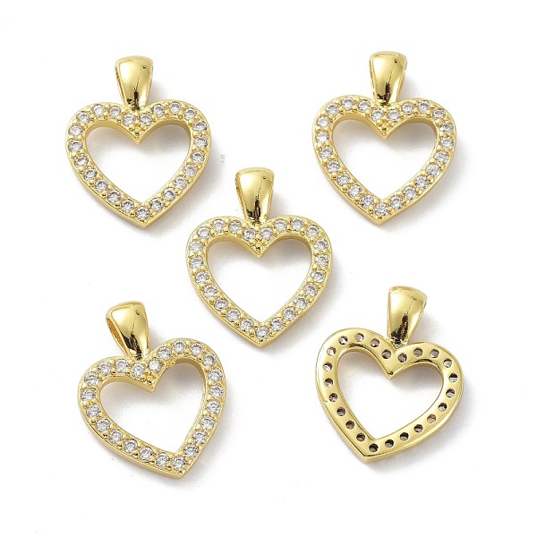 PandaHall Brass Cubic Zirconia Pendants, Long-Lasting Plated, Lead Free & Cadmium Free, Real 18K Gold Plated, Heart, Clear, 19.5x15x2.5~5mm...
PandaHall Brass Cubic Zirconia Pendants, Long-Lasting Plated, Lead Free & Cadmium Free, Real 18K Gold Plated, Heart, Clear, 19.5x15x2.5~5mm...