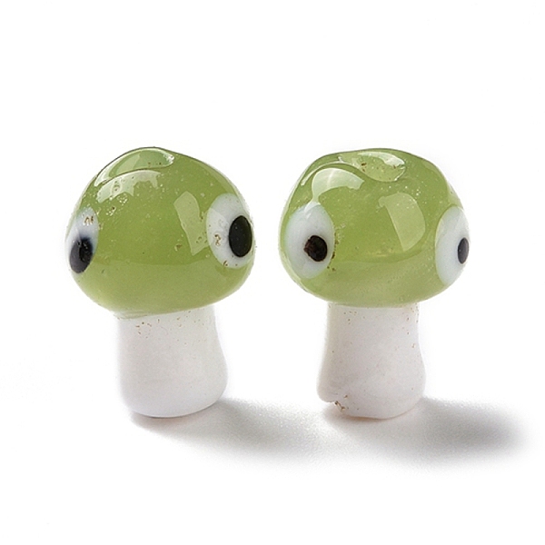 PandaHall Handmade Evil Eye Lampwork Beads, Mushroom Shape, Medium Sea Green, 16.5~18x11.5~13x11.5~13mm, Hole: 1.6~2mm Lampwork Mushroom
PandaHall Handmade Evil Eye Lampwork Beads, Mushroom Shape, Medium Sea Green, 16.5~18x11.5~13x11.5~13mm, Hole: 1.6~2mm Lampwork Mushroom