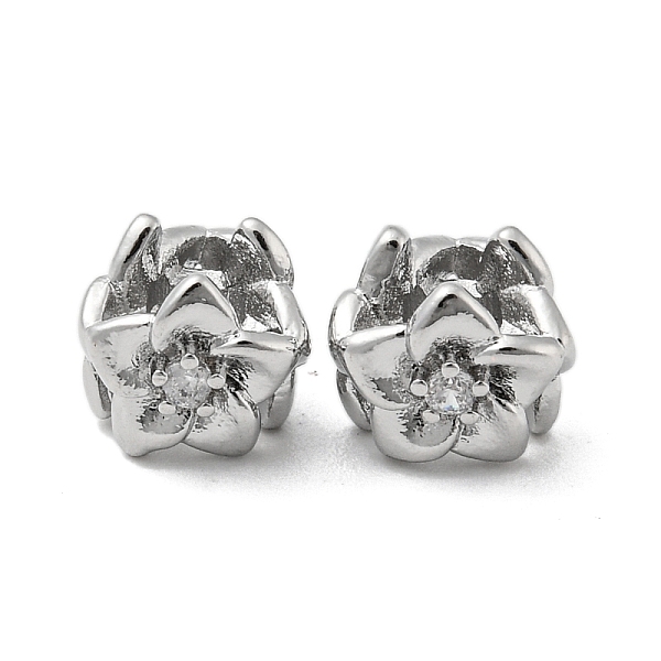 PandaHall Brass Bead with Glass, Flower, Real Platinum Plated, 6.5x7x6.5mm, Hole: 3mm Brass+Glass Flower
PandaHall Brass Bead with Glass, Flower, Real Platinum Plated, 6.5x7x6.5mm, Hole: 3mm Brass+Glass Flower
