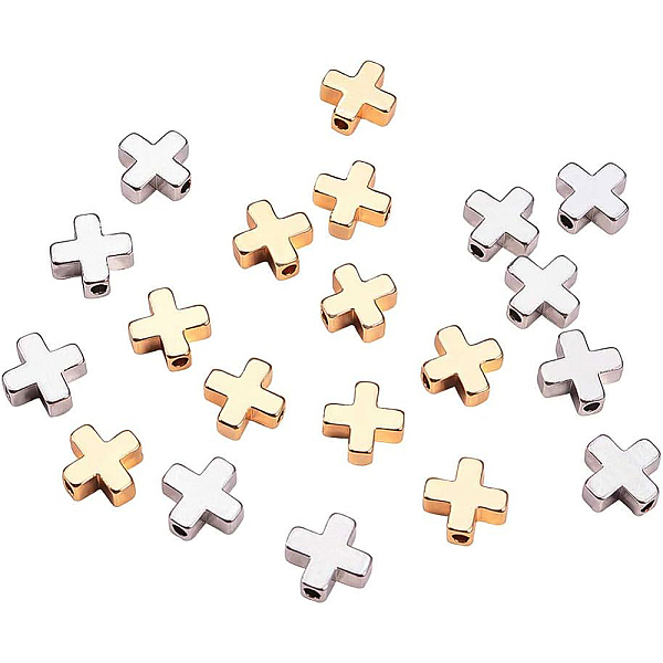 PandaHall BENECREAT 20PCS 18K Platinum and Gold Plated Cross Spacer Beads Metal Beads for DIY Jewelry Making Findings and Other Craft Work -..., Clear
PandaHall BENECREAT 20PCS 18K Platinum and Gold Plated Cross Spacer Beads Metal Beads for DIY Jewelry Making Findings and Other Craft Work -..., Clear