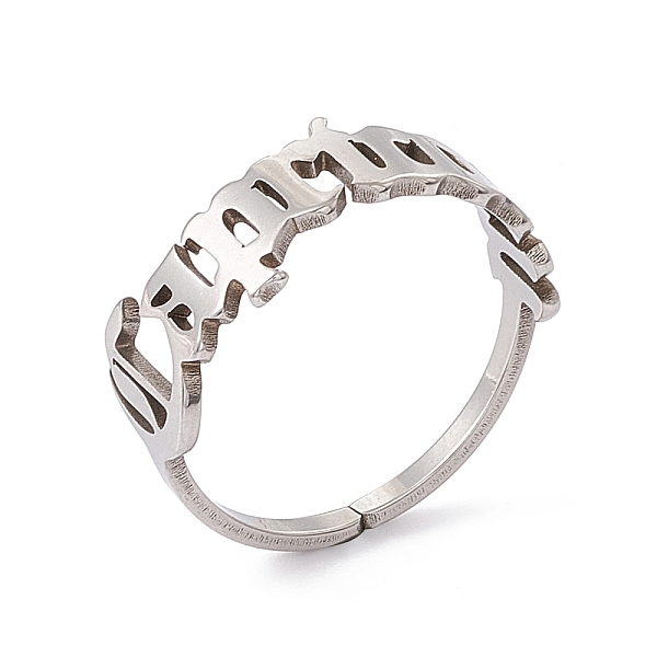 PandaHall 304 Stainless Steel Constellation Open Cuff Ring for Women, Capricorn, US Size 7 1/4(17.5mm) 304 Stainless Steel Capricorn
PandaHall 304 Stainless Steel Constellation Open Cuff Ring for Women, Capricorn, US Size 7 1/4(17.5mm) 304 Stainless Steel Capricorn
