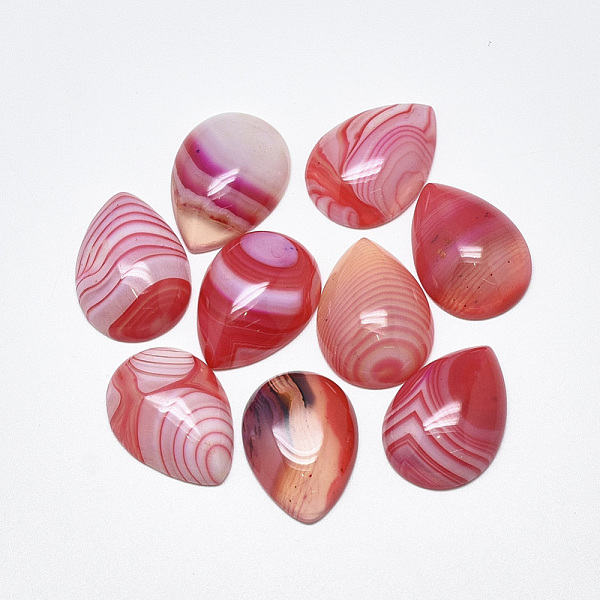 PandaHall Natural Banded Agate/Striped Agate Cabochons, Dyed, Teardrop, Red, 25x18x6~7mm Banded Agate Teardrop Red
PandaHall Natural Banded Agate/Striped Agate Cabochons, Dyed, Teardrop, Red, 25x18x6~7mm Banded Agate Teardrop Red