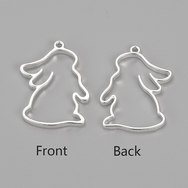 PandaHall Alloy Bunny Open Back Bezel Pendants, For DIY UV Resin, Epoxy Resin, Pressed Flower Jewelry, Rabbit, Silver Color Plated...
PandaHall Alloy Bunny Open Back Bezel Pendants, For DIY UV Resin, Epoxy Resin, Pressed Flower Jewelry, Rabbit, Silver Color Plated...