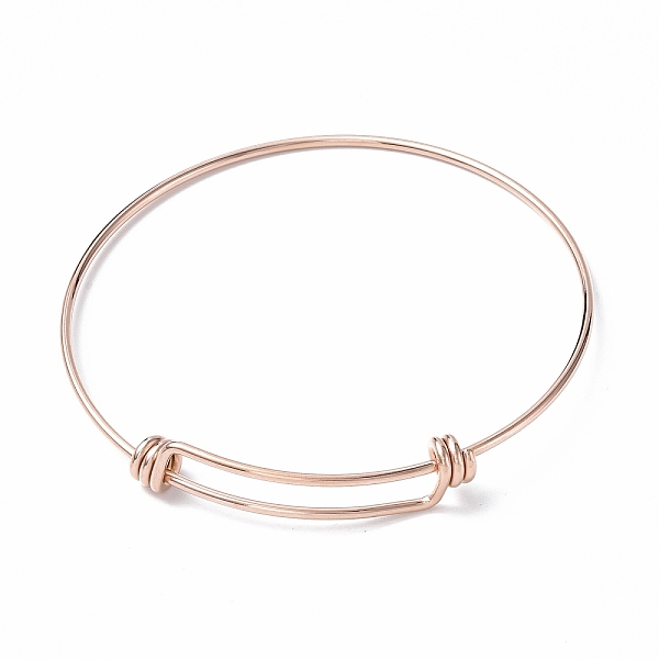 PandaHall Ion Plating(IP) Adjustable 304 Stainless Steel Bangles Making, Rose Gold, Inner Diameter: 2-5/8 inch(6.55cm) 304 Stainless Steel
PandaHall Ion Plating(IP) Adjustable 304 Stainless Steel Bangles Making, Rose Gold, Inner Diameter: 2-5/8 inch(6.55cm) 304 Stainless Steel