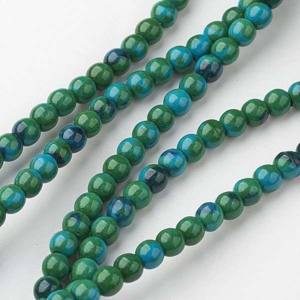 PandaHall Natural White Jade Bead Strands, Round, Dyed, Teal, 4mm, Hole: 1mm, about 104pcs/strand, 15.7 inch(400mm) White Jade Round Cyan
PandaHall Natural White Jade Bead Strands, Round, Dyed, Teal, 4mm, Hole: 1mm, about 104pcs/strand, 15.7 inch(400mm) White Jade Round Cyan