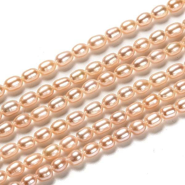 PandaHall Natural Cultured Freshwater Pearl Beads Strands, Rice, Dyed, PeachPuff, 5~7x4mm, Hole: 0.6mm, about 60pcs/strand, 14.17 inch(36cm)..., Brown
PandaHall Natural Cultured Freshwater Pearl Beads Strands, Rice, Dyed, PeachPuff, 5~7x4mm, Hole: 0.6mm, about 60pcs/strand, 14.17 inch(36cm)..., Brown