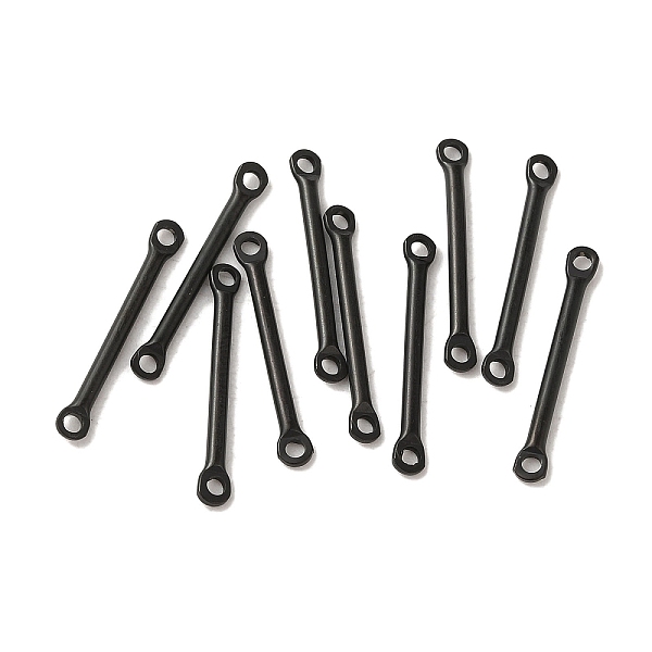 PandaHall 304 Stainless Steel Links, Bar Connector Charms, Black, 20x2.5x1.5mm, Hole: 1.4mm 304 Stainless Steel Stick
PandaHall 304 Stainless Steel Links, Bar Connector Charms, Black, 20x2.5x1.5mm, Hole: 1.4mm 304 Stainless Steel Stick