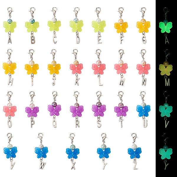 PandaHall Butterfly Luminous Acrylic & Letter A~Z Tibetan Style Alloy Pendant Decorations, Glow in the Dark, for Keychain, Purse, Backpack..., Multicolor
PandaHall Butterfly Luminous Acrylic & Letter A~Z Tibetan Style Alloy Pendant Decorations, Glow in the Dark, for Keychain, Purse, Backpack..., Multicolor