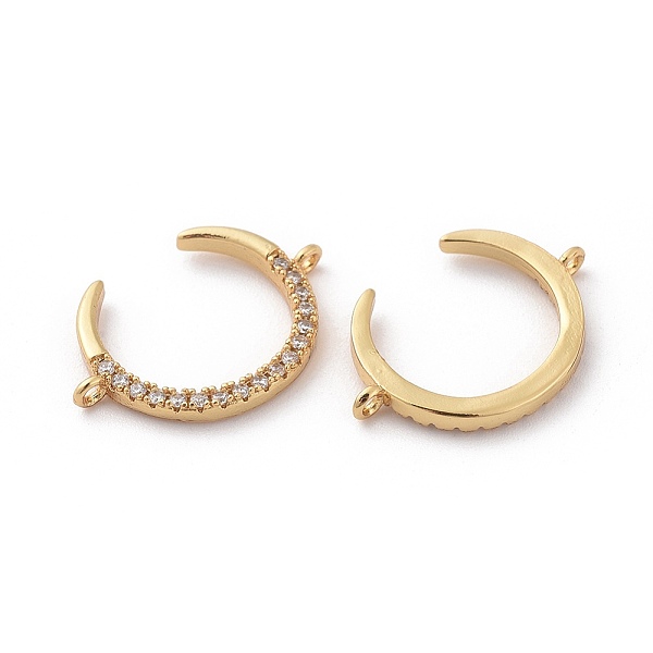 PandaHall Brass Micro Pave Cubic Zirconia Links, Clear, Cadmium Free & Nickel Free & Lead Free, Moon, Real 18K Gold Plated, 21.5x15x2mm...
PandaHall Brass Micro Pave Cubic Zirconia Links, Clear, Cadmium Free & Nickel Free & Lead Free, Moon, Real 18K Gold Plated, 21.5x15x2mm...