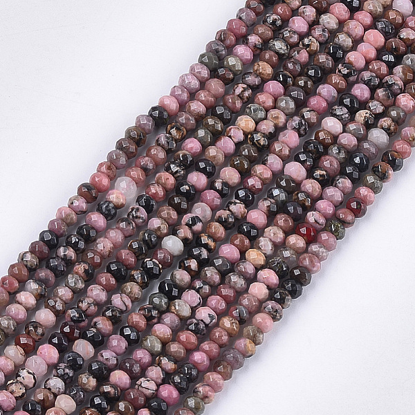 PandaHall Natural Rhodonite Beads Strands, Faceted, Rondelle, 3.5~4x2.5~3mm, Hole: 1mm, about 120~122pcs/strand, 14.9 inch~15.1 inch...
PandaHall Natural Rhodonite Beads Strands, Faceted, Rondelle, 3.5~4x2.5~3mm, Hole: 1mm, about 120~122pcs/strand, 14.9 inch~15.1 inch...