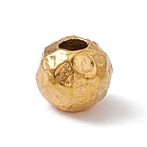 PandaHall 304 Stainless Steel Beads, Textured, Round, Golden, 4x3.5mm, Hole: 1.4mm 304 Stainless Steel Round
PandaHall 304 Stainless Steel Beads, Textured, Round, Golden, 4x3.5mm, Hole: 1.4mm 304 Stainless Steel Round
