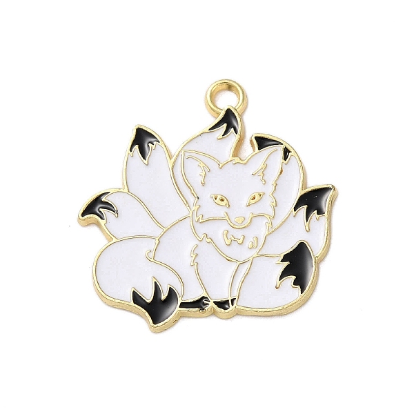 PandaHall Alloy Enamel Pendants, Golden, Nine-tailed Fox Charm, Black, 28x27x1.2mm, Hole: 1.5mm Alloy+Enamel Fox Black
PandaHall Alloy Enamel Pendants, Golden, Nine-tailed Fox Charm, Black, 28x27x1.2mm, Hole: 1.5mm Alloy+Enamel Fox Black