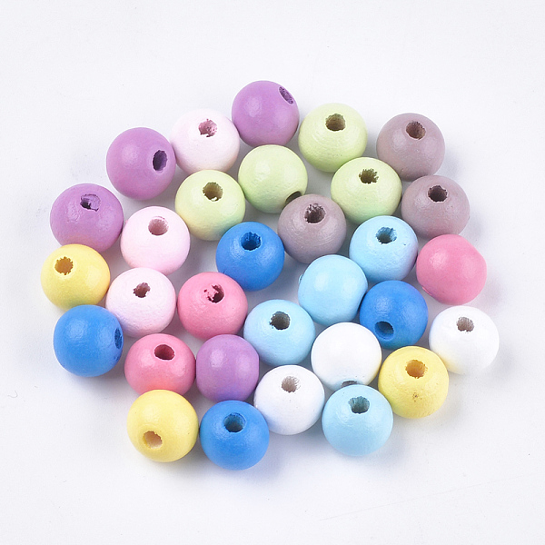 PandaHall Dyed Natural Beech Wood Beads, Round, Mixed Color, 10x9mm, Hole: 2~2.5mm Beech Wood Round Multicolor
PandaHall Dyed Natural Beech Wood Beads, Round, Mixed Color, 10x9mm, Hole: 2~2.5mm Beech Wood Round Multicolor