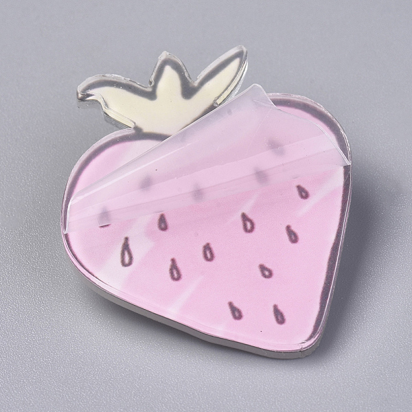 PandaHall Acrylic Badges Brooch Pins, Cute Lapel Pin, for Clothing Bags Jackets Accessory DIY Crafts, Strawberry, Pink, 44x36x8.5mm, Pin...
PandaHall Acrylic Badges Brooch Pins, Cute Lapel Pin, for Clothing Bags Jackets Accessory DIY Crafts, Strawberry, Pink, 44x36x8.5mm, Pin...