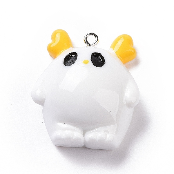 PandaHall Opaque Resin Pendants, Elf Charms, with Platinum Tone Iron Loops, White, 32x27.5x13.5mm, Hole: 2mm Iron+Resin Others White
PandaHall Opaque Resin Pendants, Elf Charms, with Platinum Tone Iron Loops, White, 32x27.5x13.5mm, Hole: 2mm Iron+Resin Others White