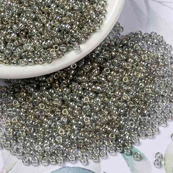 PandaHall MIYUKI Round Rocailles Beads, Japanese Seed Beads, (RR1881) Transparent Silver Gray Gold Luster, 8/0, 3mm, Hole: 1mm, about...
PandaHall MIYUKI Round Rocailles Beads, Japanese Seed Beads, (RR1881) Transparent Silver Gray Gold Luster, 8/0, 3mm, Hole: 1mm, about...