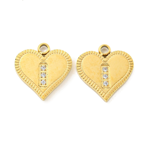 PandaHall Vacuum Plating 304 Stainless Steel Charms, with Crystal Rhinestone, Heart Charms, Real 18K Gold Plated, 11.5x11x1.4mm, Hole: 1.4mm..., Clear
PandaHall Vacuum Plating 304 Stainless Steel Charms, with Crystal Rhinestone, Heart Charms, Real 18K Gold Plated, 11.5x11x1.4mm, Hole: 1.4mm..., Clear