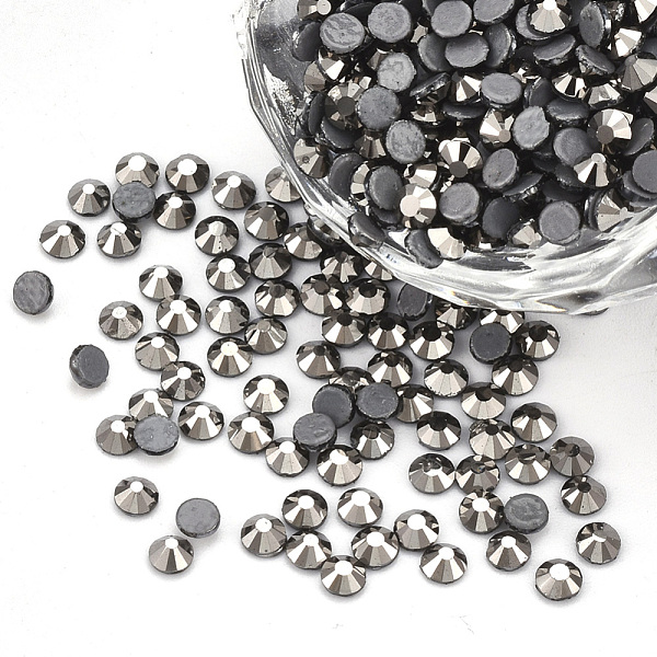 PandaHall Hotfix Rhinestone, Glass Rhinestone Flat Back Cabochons, Half Round, Hematite, SS10, 2.7~2.8x1mm, about 1440pcs/bag Glass..., Black
PandaHall Hotfix Rhinestone, Glass Rhinestone Flat Back Cabochons, Half Round, Hematite, SS10, 2.7~2.8x1mm, about 1440pcs/bag Glass..., Black