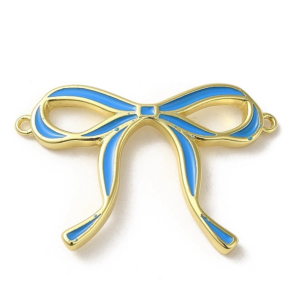 PandaHall Brass Enamel Connector Charms, Bowknot Link, Real 18K Gold Plated, Deep Sky Blue, 21.5x32x3mm, Hole: 1mm Brass+Enamel Bowknot
PandaHall Brass Enamel Connector Charms, Bowknot Link, Real 18K Gold Plated, Deep Sky Blue, 21.5x32x3mm, Hole: 1mm Brass+Enamel Bowknot