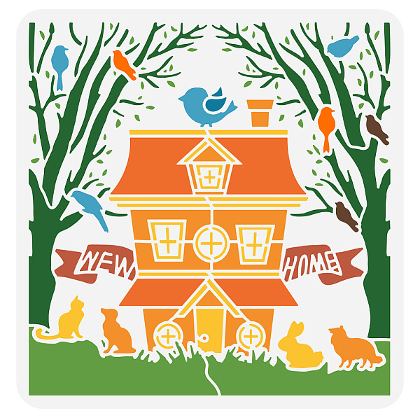 PandaHall PET Hollow Out Drawing Painting Stencils, for DIY Scrapbook, Photo Album, House, 30x30cm Plastic House
PandaHall PET Hollow Out Drawing Painting Stencils, for DIY Scrapbook, Photo Album, House, 30x30cm Plastic House