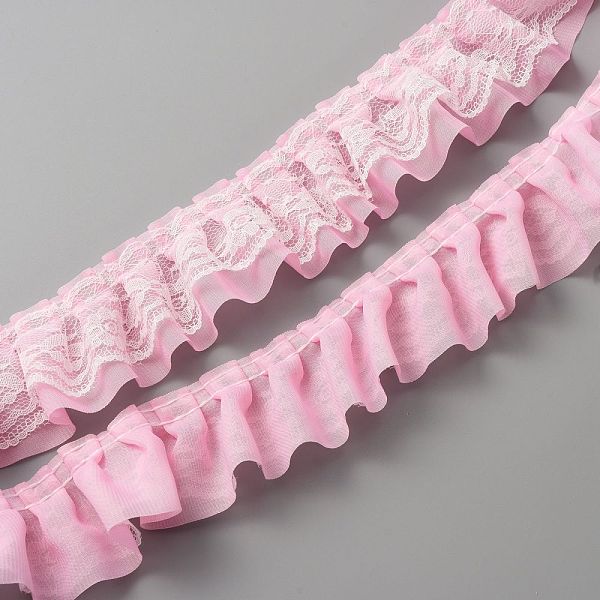 PandaHall Double-Layer Pleated Polyester Chiffon Lace Trim, for Costume Decoration, Pink, 2 inch(50mm) Polyester None Pink
PandaHall Double-Layer Pleated Polyester Chiffon Lace Trim, for Costume Decoration, Pink, 2 inch(50mm) Polyester None Pink