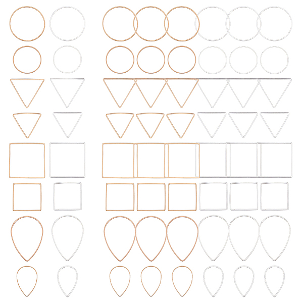 PandaHall SUPERFINDINGS 96Pcs 16 Style Brass Linking Rings Round Teardrop Links Triangle Square Earrings Beading Hoop Open Bezels Linking...
PandaHall SUPERFINDINGS 96Pcs 16 Style Brass Linking Rings Round Teardrop Links Triangle Square Earrings Beading Hoop Open Bezels Linking...