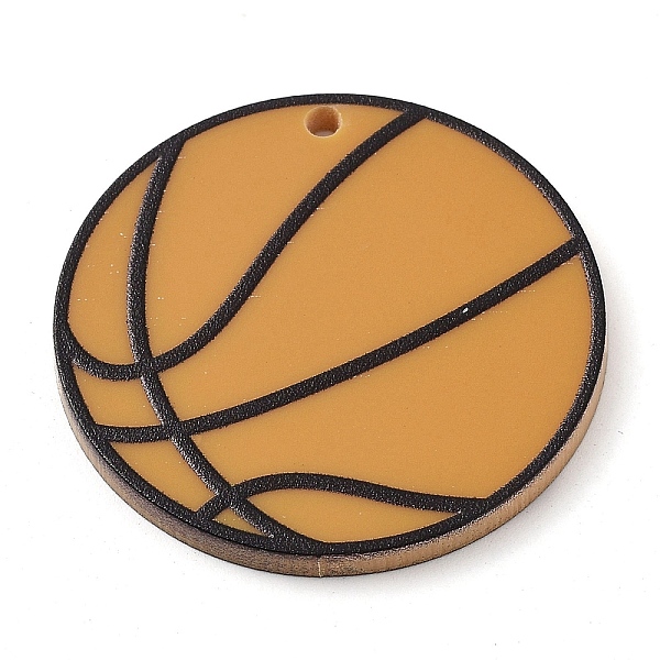 PandaHall Printed Acrylic Pendants, basketball, Sandy Brown, 35x2.5mm, Hole: 1.8mm Acrylic Basketball
PandaHall Printed Acrylic Pendants, basketball, Sandy Brown, 35x2.5mm, Hole: 1.8mm Acrylic Basketball