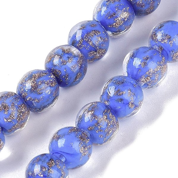 PandaHall Handmade Gold Sand Lampwork Beads, Round, Royal Blue, 8~8.5x7.5~8mm, Hole: 1.5mm, about 48pcs/strand, 14.02''(35.6cm) Lampwork...
PandaHall Handmade Gold Sand Lampwork Beads, Round, Royal Blue, 8~8.5x7.5~8mm, Hole: 1.5mm, about 48pcs/strand, 14.02''(35.6cm) Lampwork...
