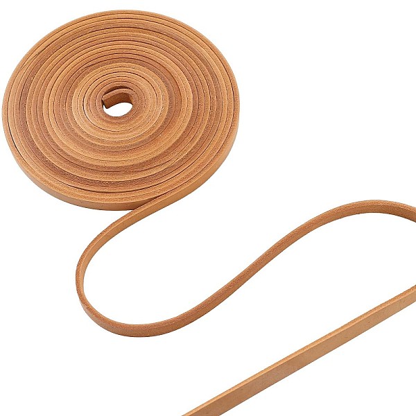 PandaHall GORGECRAFT 5.5Yds Flat Genuine Leather Cord 0.31" Wide Cowhide Leather Cord Belt Wrap 0.12" Thick Single Sided Leather String Roll..., Brown
PandaHall GORGECRAFT 5.5Yds Flat Genuine Leather Cord 0.31" Wide Cowhide Leather Cord Belt Wrap 0.12" Thick Single Sided Leather String Roll..., Brown
