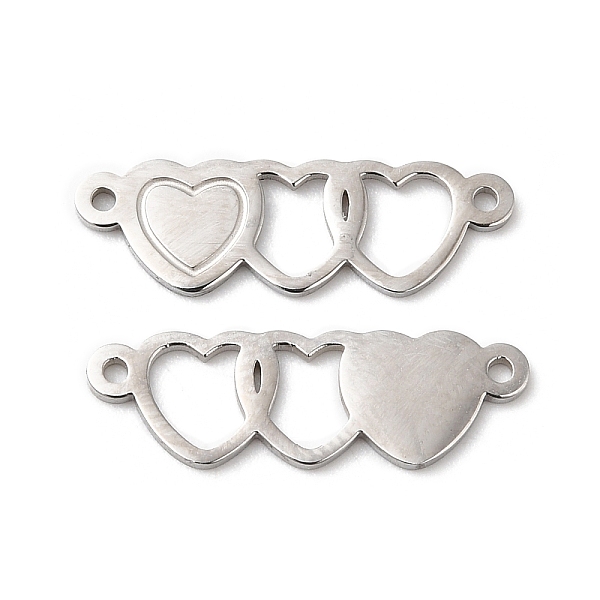 PandaHall 316L Surgical Stainless Connector Charms, Three Heart Links, Stainless Steel Color, 6x18.5x1mm, Hole: 0.9mm 316L Surgical...
PandaHall 316L Surgical Stainless Connector Charms, Three Heart Links, Stainless Steel Color, 6x18.5x1mm, Hole: 0.9mm 316L Surgical...