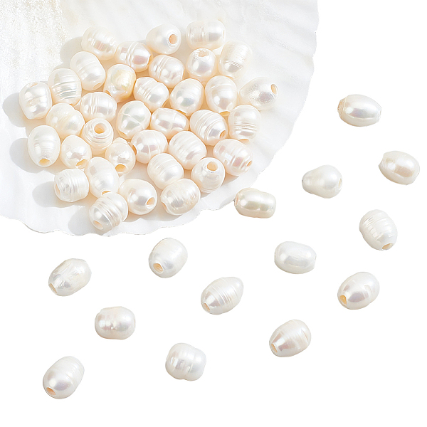 PandaHall 50 Pcs Abbout 8mm Natural Cultured Freshwater Pearl Beads, 2.5mm Large Hole Oval White Pearl Loose Baroque Cultured Pearls Charms...
PandaHall 50 Pcs Abbout 8mm Natural Cultured Freshwater Pearl Beads, 2.5mm Large Hole Oval White Pearl Loose Baroque Cultured Pearls Charms...