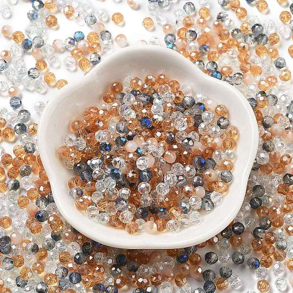 PandaHall Glass Beads, Faceted, Rondelle, PeachPuff, 4x3mm, Hole: 0.4mm, about 6800pcs/500g Glass Rondelle Brown
PandaHall Glass Beads, Faceted, Rondelle, PeachPuff, 4x3mm, Hole: 0.4mm, about 6800pcs/500g Glass Rondelle Brown