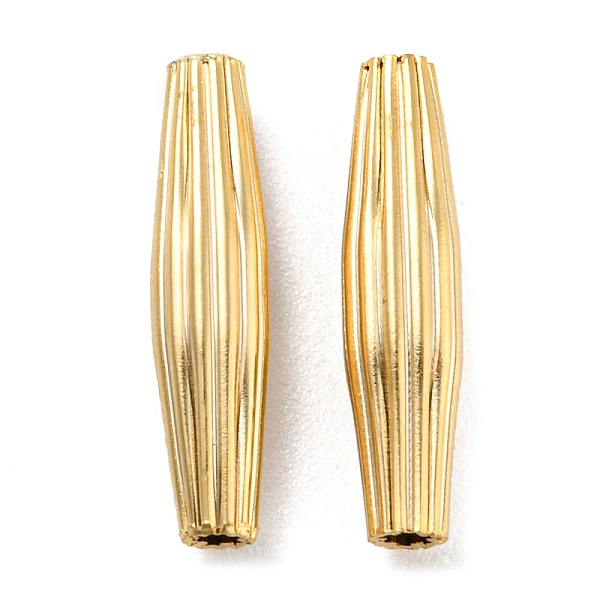 PandaHall Rack Plating Eco-friendly Brass Beads, Cadmium Free & Lead Free, Corrugated Column, Real 24K Gold Plated, 15x3.5mm, Hole: 1.2mm...
PandaHall Rack Plating Eco-friendly Brass Beads, Cadmium Free & Lead Free, Corrugated Column, Real 24K Gold Plated, 15x3.5mm, Hole: 1.2mm...