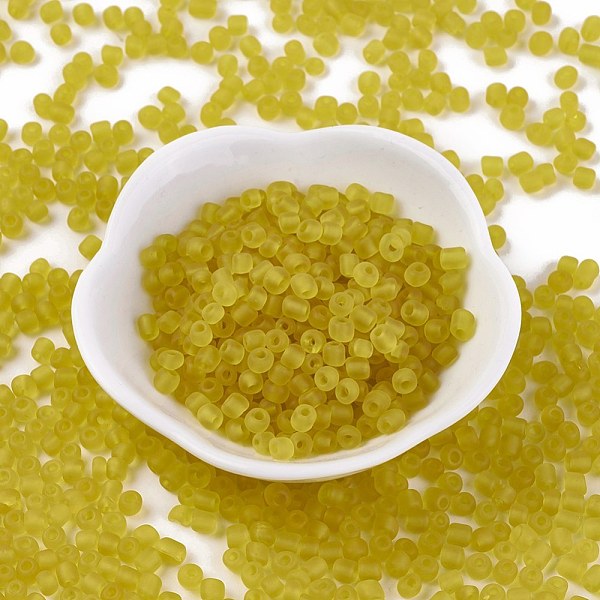 PandaHall (Repacking Service Available) Glass Seed Beads, Frosted Colors, Round, Yellow, 6/0, 4mm, Hole: 1~1.5mm, about 12g/bag Glass Yellow
PandaHall (Repacking Service Available) Glass Seed Beads, Frosted Colors, Round, Yellow, 6/0, 4mm, Hole: 1~1.5mm, about 12g/bag Glass Yellow