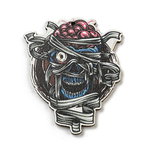 PandaHall Wood Pendants, Halloween Theme, Black, Skull, 50x42x3mm, Hole: 2mm Wood Skull Black
PandaHall Wood Pendants, Halloween Theme, Black, Skull, 50x42x3mm, Hole: 2mm Wood Skull Black