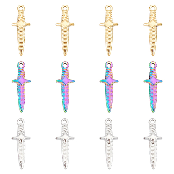 PandaHall UNICRAFTALE 12pcs 3 Colors Sword Pendants 24.5mm Stainless Steel Dagger Charms Hypoallergenic Punk Earring Sword Charms Metal...
PandaHall UNICRAFTALE 12pcs 3 Colors Sword Pendants 24.5mm Stainless Steel Dagger Charms Hypoallergenic Punk Earring Sword Charms Metal...