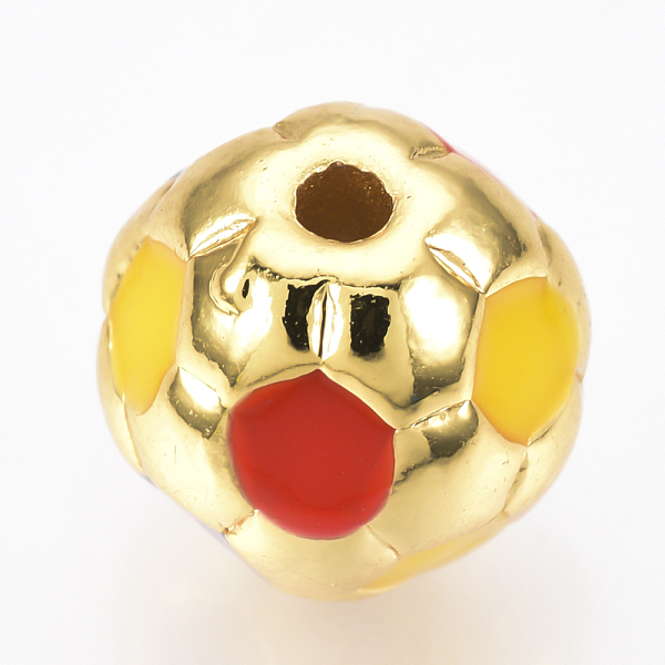PandaHall Brass Enamel Beads, FootBall/Soccer Ball, Colorful, Golden, 10mm, Hole: 1.5mm Brass+Enamel Sports
PandaHall Brass Enamel Beads, FootBall/Soccer Ball, Colorful, Golden, 10mm, Hole: 1.5mm Brass+Enamel Sports