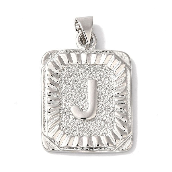 PandaHall Rack Plating Brass Pendants, Long-Lasting Plated, Lead Free & Cadmium Free, Square with Letter Charms, Letter J, 24x17x2.5mm, Hole...
PandaHall Rack Plating Brass Pendants, Long-Lasting Plated, Lead Free & Cadmium Free, Square with Letter Charms, Letter J, 24x17x2.5mm, Hole...