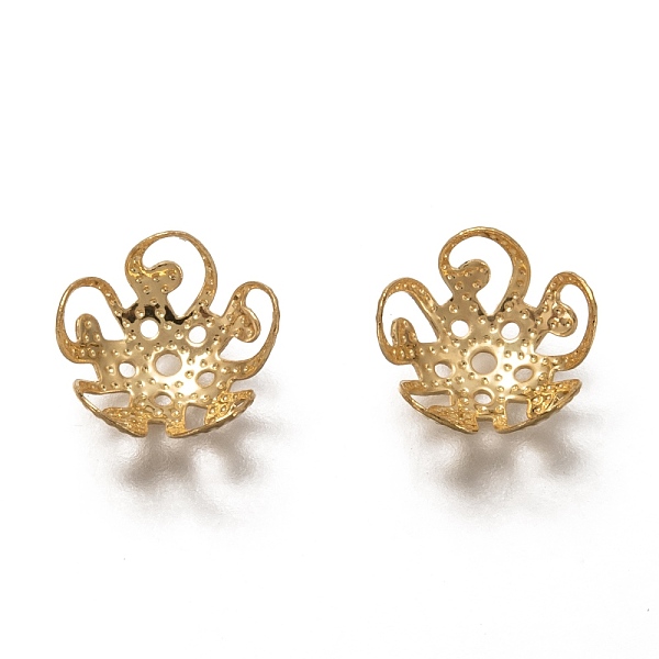 PandaHall 304 Stainless Steel Fancy Bead Caps, 5-Petal Flower, Real 18k Gold Plated, 10x4mm, Hole: 1mm 304 Stainless Steel
PandaHall 304 Stainless Steel Fancy Bead Caps, 5-Petal Flower, Real 18k Gold Plated, 10x4mm, Hole: 1mm 304 Stainless Steel