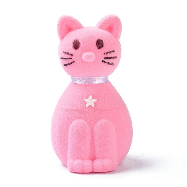 PandaHall Velvet Ring Boxes, with Plastic and Ribbon, Cat, Pink, 5.1x4x7.35cm Velvet Cat Shape Pink
PandaHall Velvet Ring Boxes, with Plastic and Ribbon, Cat, Pink, 5.1x4x7.35cm Velvet Cat Shape Pink