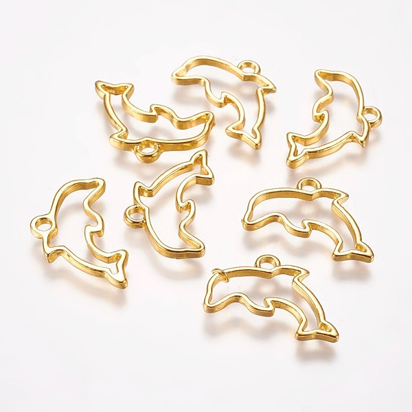 PandaHall Alloy Open Back Bezel Pendants, For DIY UV Resin, Epoxy Resin, Pressed Flower Jewelry, Dolphin, Golden, 14x22x2mm, Hole: 2mm Alloy...
PandaHall Alloy Open Back Bezel Pendants, For DIY UV Resin, Epoxy Resin, Pressed Flower Jewelry, Dolphin, Golden, 14x22x2mm, Hole: 2mm Alloy...
