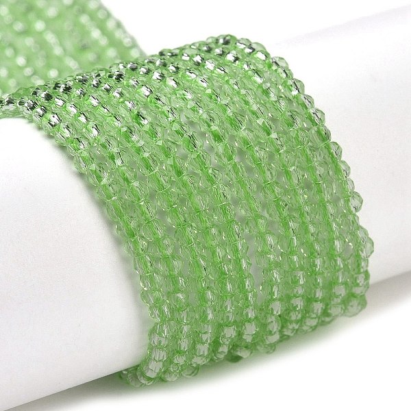PandaHall Transparent Glass Beads Strands, Faceted Round, Yellow Green, 2x2mm, Hole: 0.6mm, about 184pcs/strand, 14.49''(36.8cm) Glass Round
PandaHall Transparent Glass Beads Strands, Faceted Round, Yellow Green, 2x2mm, Hole: 0.6mm, about 184pcs/strand, 14.49''(36.8cm) Glass Round
